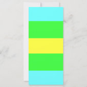 Gele, groene, blauwe brede strepen van Shirley Tay (Achterkant)