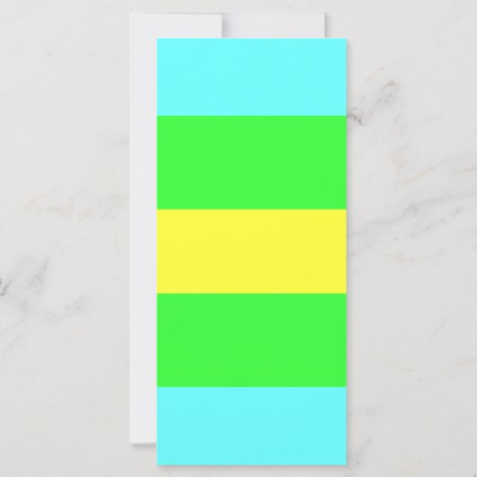 Gele, groene, blauwe brede strepen van Shirley Tay (Achterkant)