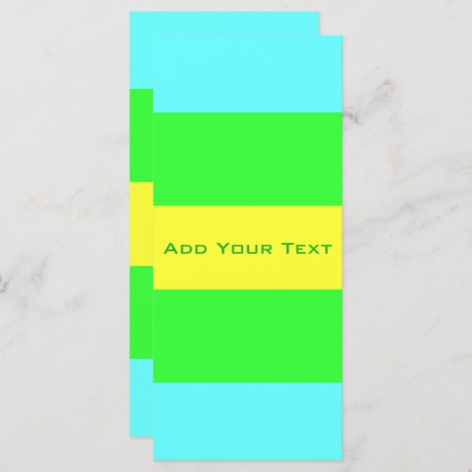 Gele, groene, blauwe brede strepen van Shirley Tay (Voorkant / Achterkant)