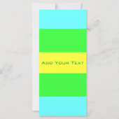 Gele, groene, blauwe brede strepen van Shirley Tay (Voorkant)