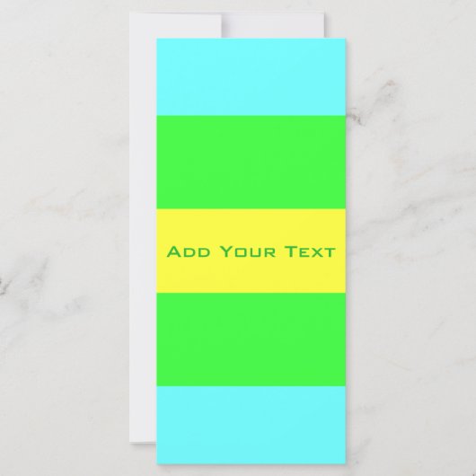 Gele, groene, blauwe brede strepen van Shirley Tay (Voorkant)