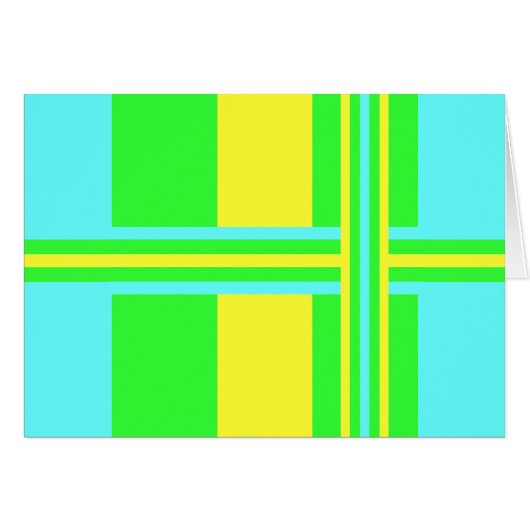 Gele, groene, blauwe brede strepen van Shirley Tay (Voorkant Horizontaal)