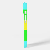 Gele, groene, blauwe brede strepen van Shirley Tay Case-Mate iPhone Case (Achterkant / Links)