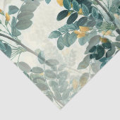 Gele groene bloem met groene bloem tissuepapier (Detail)