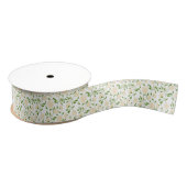 Gele groene Dandelion Wildflower Garden Grosgrain Lint (Spoel)