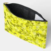 Gele Groene Driehoek Patroon Groot Etui (Open)