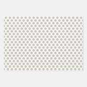 Gele, groene en grijze pooldots inpakpapier vel (Voorkant 3)