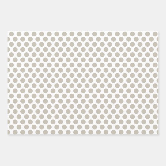 Gele, groene en grijze pooldots inpakpapier vel (Voorkant 3)