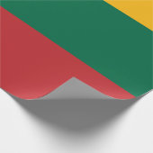 Gele groene en rode vlag van Litouwen Cadeaupapier (Hoek)