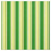 Gele, groene en witte strepen stof (Swatch)