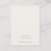 Gele groene goudvlek Foliage Hair Clip Holder Visitekaartje (Achterkant)