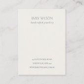 Gele groene goudvlek olierijzorg visitekaartje (Achterkant)