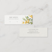 Gele groene goudvlek voor olievlekken met stuiver mini visitekaartje (Voorkant / Achterkant)