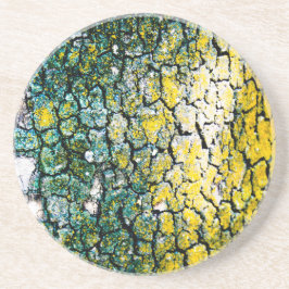 Gele groene Natuur Zandsteen Onderzetter
