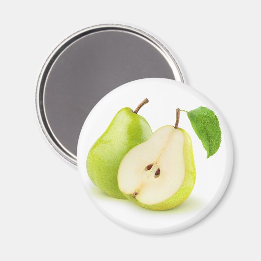 Gele groene peren magneet (Voorkant / Achterkant)