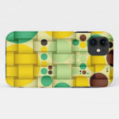 Gele, groene poka-punten naadloze textuur 2 Case-Mate iPhone case (Achterkant (horizontaal))