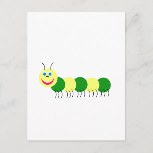 Gele groene staartpijler briefkaart