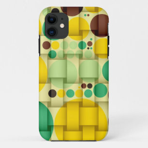 Gele, groene stippen naadloze textuur 2 Case-Mate iPhone case