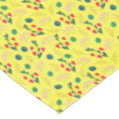 Gele groene Tulip Wildflower Blossom Tafelkleed (Gekanteld)