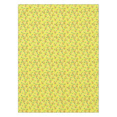 Gele groene Tulip Wildflower Blossom Tafelkleed (Voorkant)
