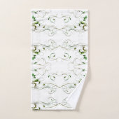 Gele groene wijnstokken bad handdoek (Handdoek)