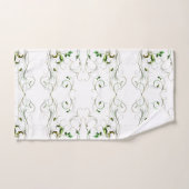 Gele groene wijnstokken bad handdoek (Handdoek)