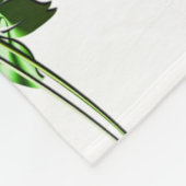 Gele groene wijnstokken fleece deken (Hoek)