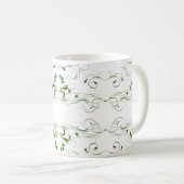 Gele groene wijnstokken koffiemok (Voorkant rechts)