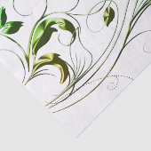 Gele groene wijnstokken tissuepapier (Detail)