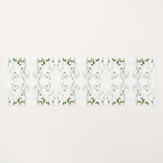 Gele groene wijnstokken yogamat (Achterkant (horizontaal))