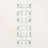 Gele groene wijnstokken yogamat (Achterkant)