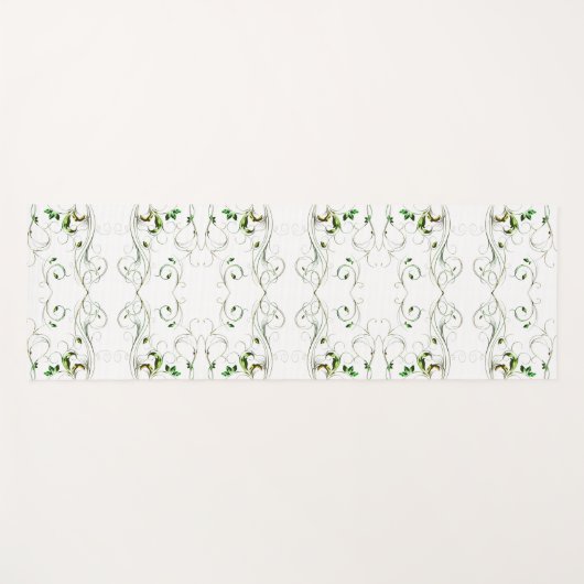 Gele groene wijnstokken yogamat (Voorkant (horizontaal))