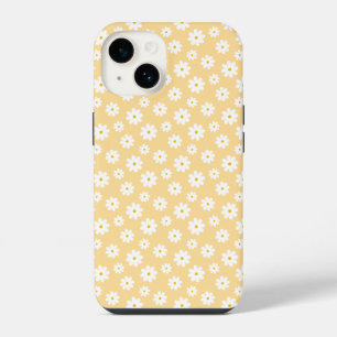 gele groovy daisy flower iPhone 14 hoesje