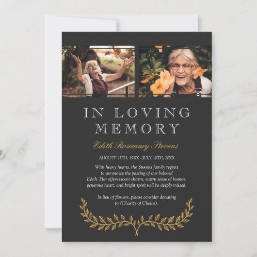 Gele grote foto in het liefdevol maken van de aank aankondiging (Voorkant)