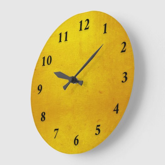 Gele grote wandklok (Hoek)