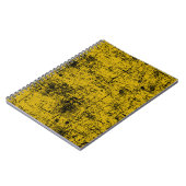 Gele grunge notitieboek (Linkerzijde)