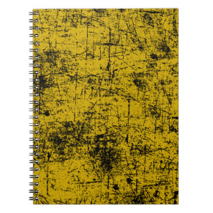 Gele grunge notitieboek