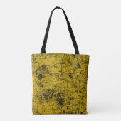 Gele grunge tote bag (Achterkant)