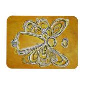 Gele Guardian Angel Custom Magnet Art schilderen Magneet (Horizontaal)