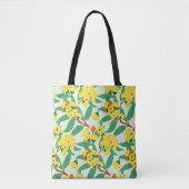 Gele Gum Tree Flowers Tote Bag (Voorkant)
