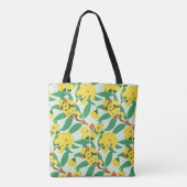 Gele Gum Tree Flowers Tote Bag (Achterkant)