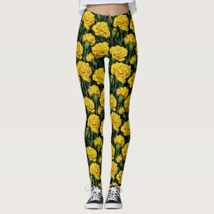 Gele Gym Anjer Geïnspireerde Cadeauboxen Voor Vrou Leggings
