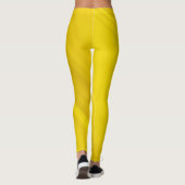 Gele Gym Yoga Workout Leggings (Achterkant)