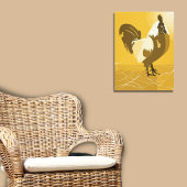Gele Haan Keuken Muur Kunst Poster Afdruk