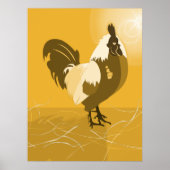 Gele Haan Keuken Muur Kunst Poster Afdruk (Voorkant)