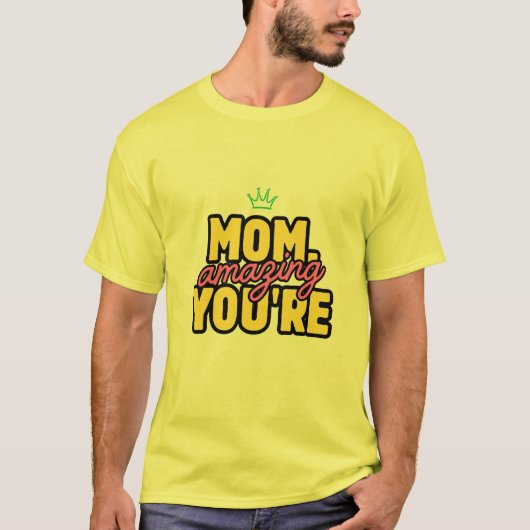 gele half mouw t-shirt (Voorkant)