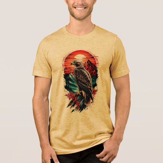 Gele half mouw T-shirt (Voorkant)