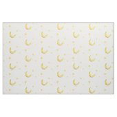 Gele halve maan sterren stof (Fat Quarter)