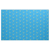 Gele halve maan sterren stof (Yard (91,4 cm))