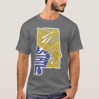 Gele Hamer Staat Alabama T-shirt
